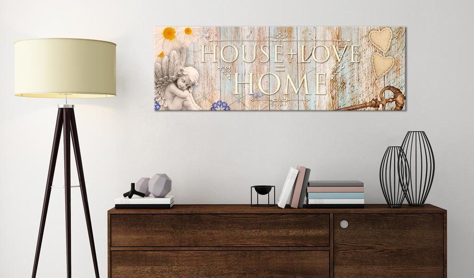 Stretched Canvas Vintage Art - Mathematics Of Love