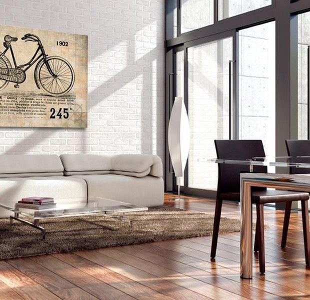 Stretched Canvas Vintage Art - N° 1245 - Bicyclette