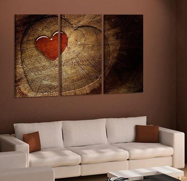 Stretched Canvas Vintage Art - Old Love Does Not Rust - 3 Pieces