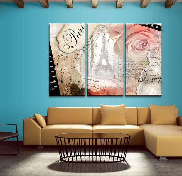 Stretched Canvas Vintage Art - Paris Central ...