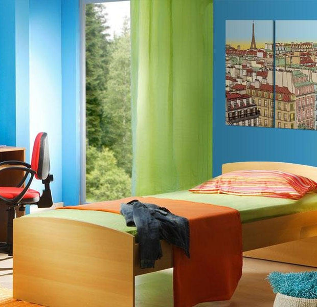 Stretched Canvas Vintage Art - Sweet Paris