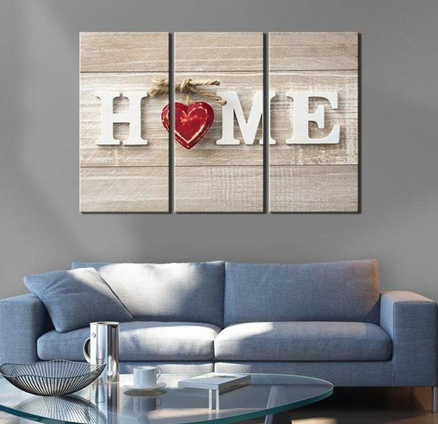 Stretched Canvas Vintage Art - The Heart Of The Home
