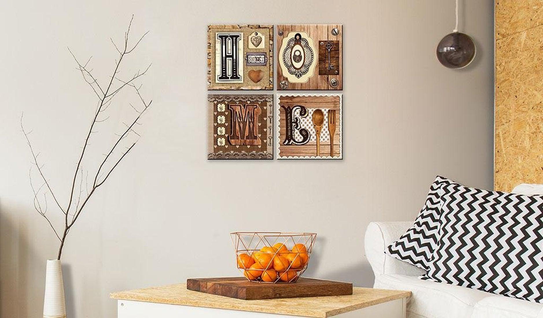 Stretched Canvas Vintage Art - There Is No Place Like Home