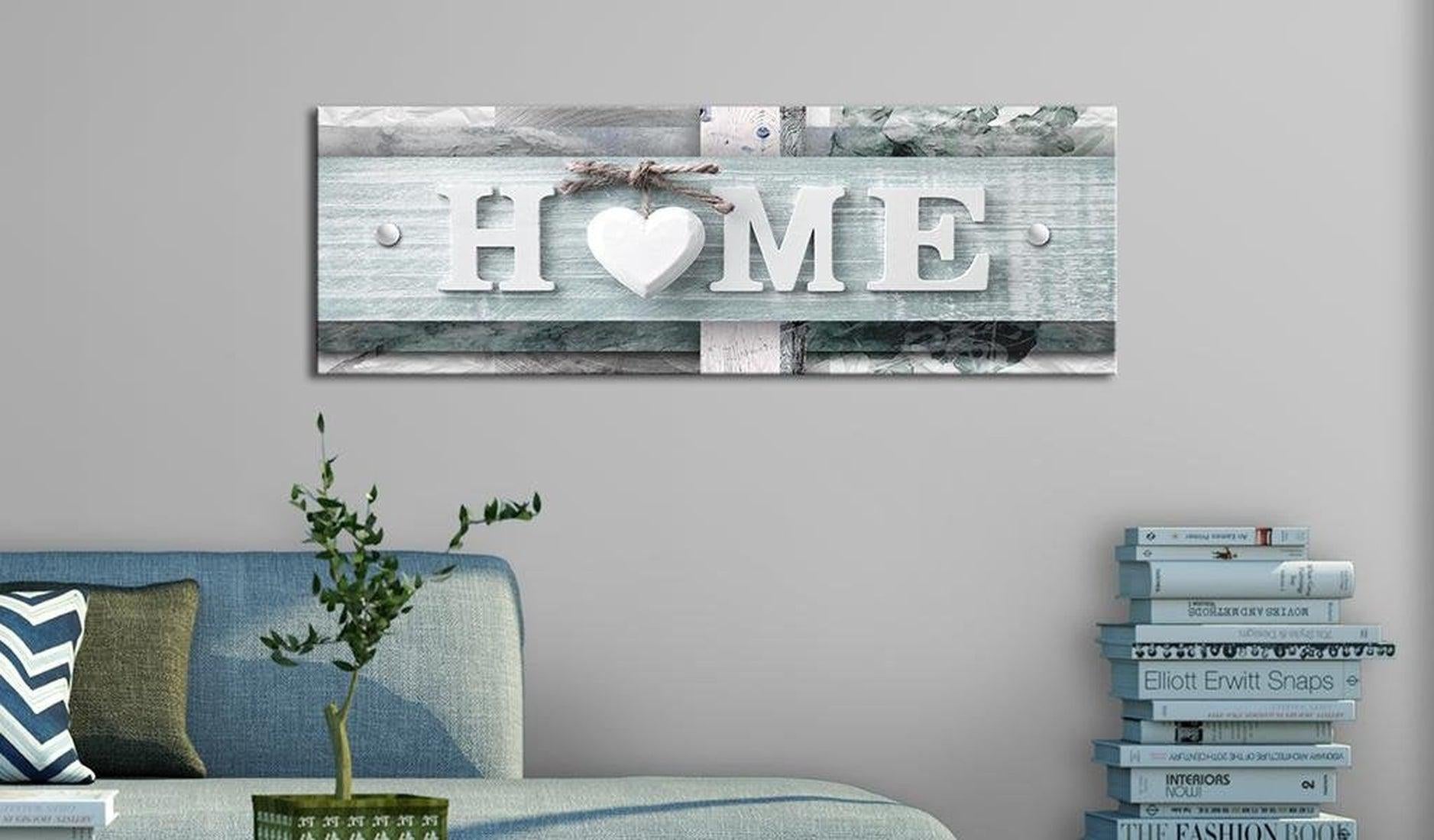 Stretched Canvas Vintage Art - Turquoise Arrangement