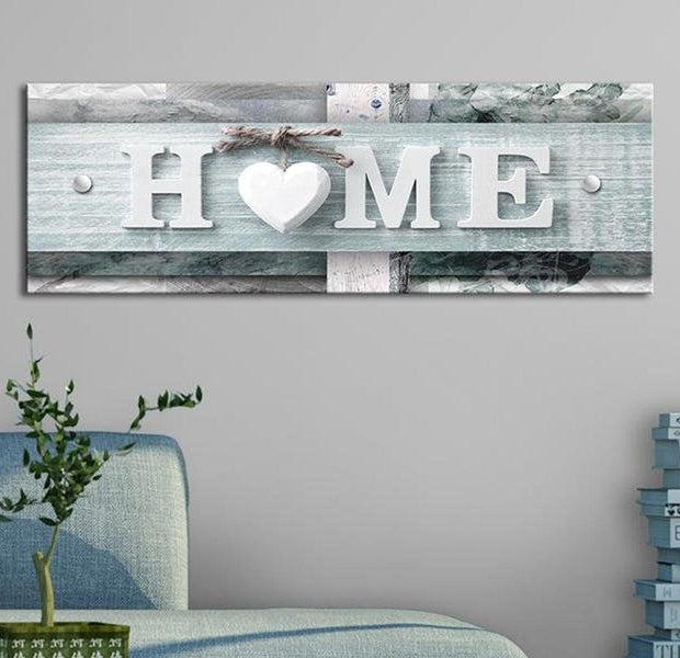 Stretched Canvas Vintage Art - Turquoise Arrangement