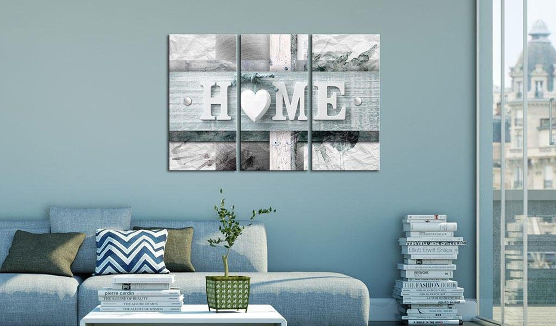 Stretched Canvas Vintage Art - Turquoise Fusion