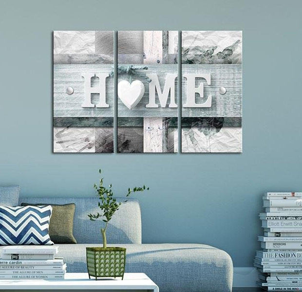 Stretched Canvas Vintage Art - Turquoise Fusion