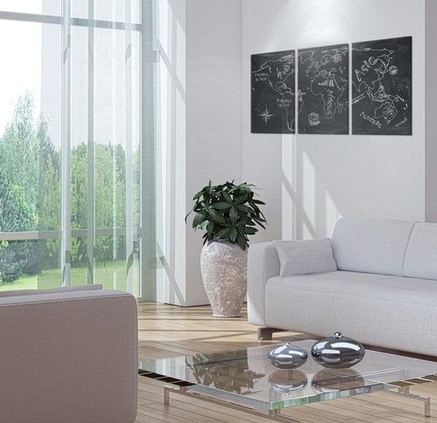 Stretched Canvas World Map Art - Curious Traveler (France)