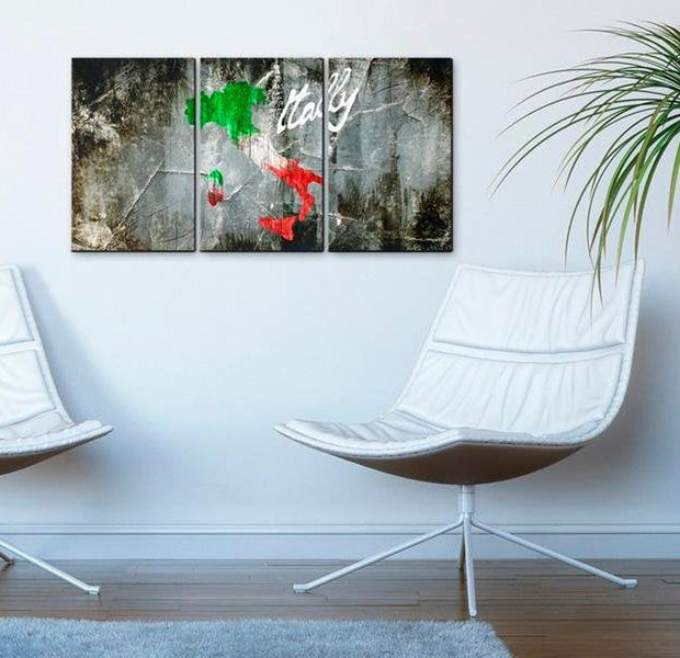 Stretched Canvas World Map Art - Italy - A Hotbed Of Talent