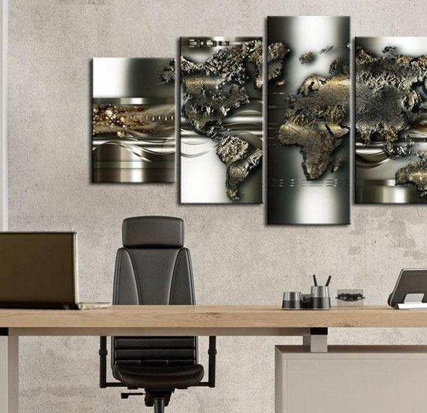 Stretched Canvas World Map Art - Magnum Opus