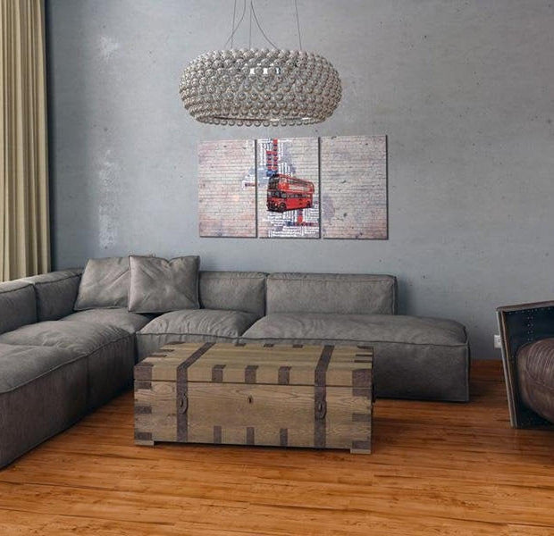 Stretched Canvas World Map Art - Map: United Kingdom