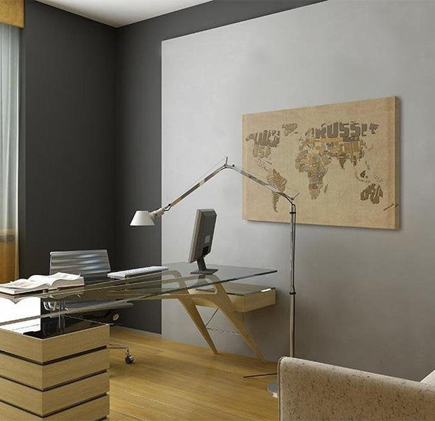 Stretched Canvas World Map Art - Old Map Of The World