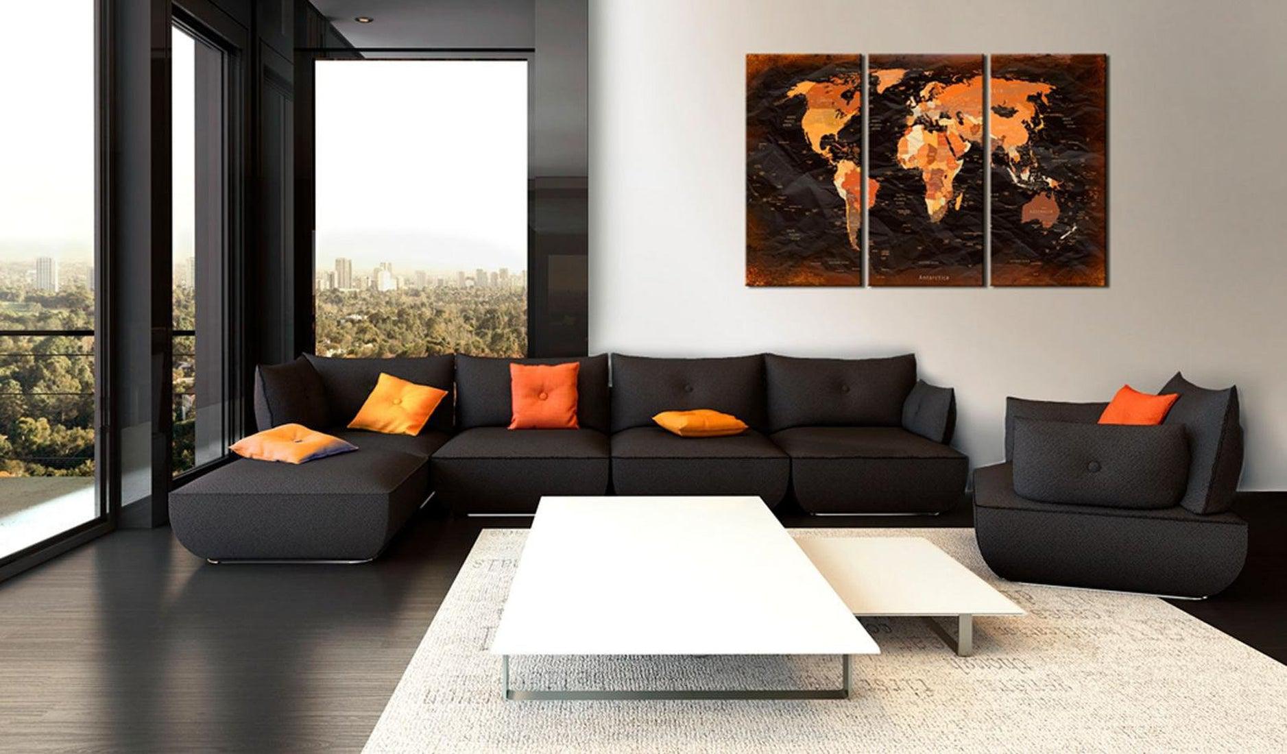 Stretched Canvas World Map Art - Remarkable Map