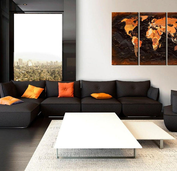 Stretched Canvas World Map Art - Remarkable Map