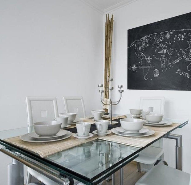 Stretched Canvas World Map Art - Travel Broadens The Mind