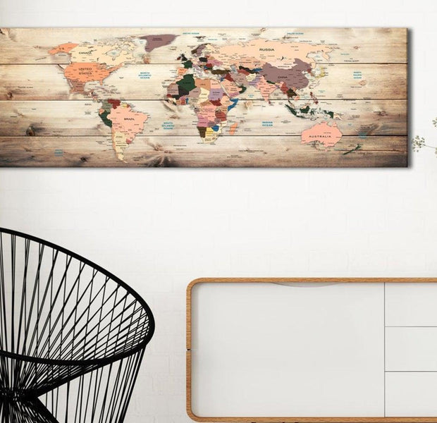 Stretched Canvas World Map Art - World Maps: Map Of Dreams