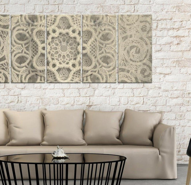 Stretched Canvas Zen Art - Austere Mandala