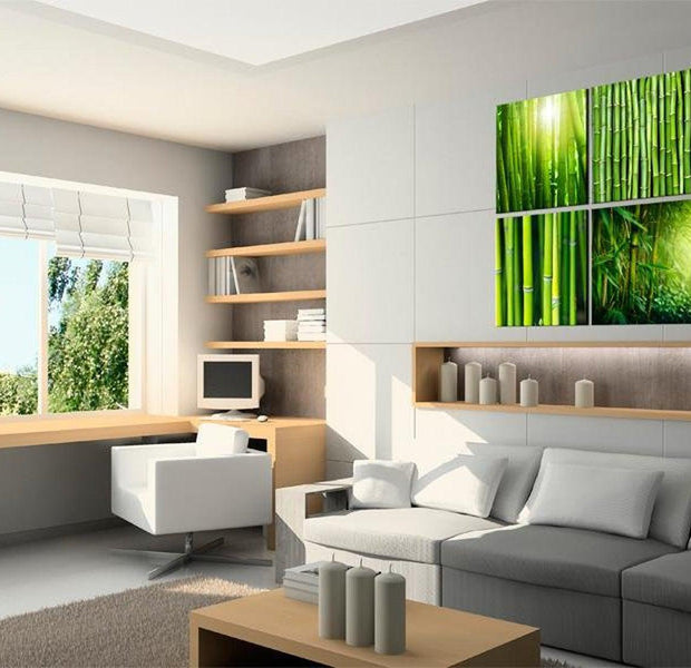 Stretched Canvas Zen Art - Bamboo Has Many Faces