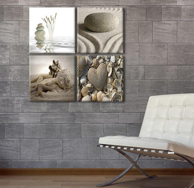 Stretched Canvas Zen Art - Beach