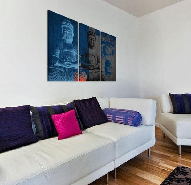 Stretched Canvas Zen Art - Buddha Sculpture
