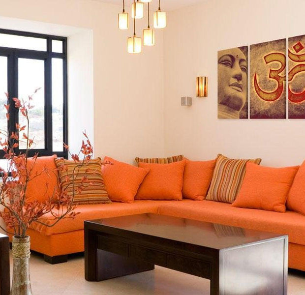 Stretched Canvas Zen Art - Buddha Symbol