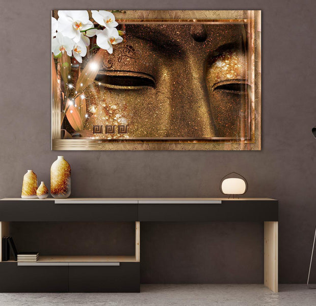 Stretched Canvas Zen Art - Buddha's Eyes Wide