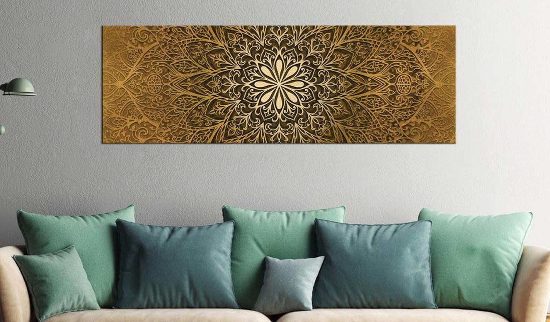 Stretched Canvas Zen Art - Golden Finesse