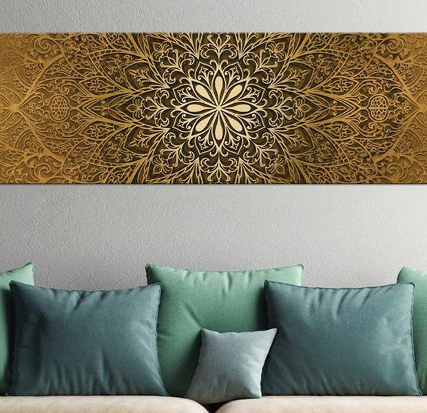 Stretched Canvas Zen Art - Golden Finesse