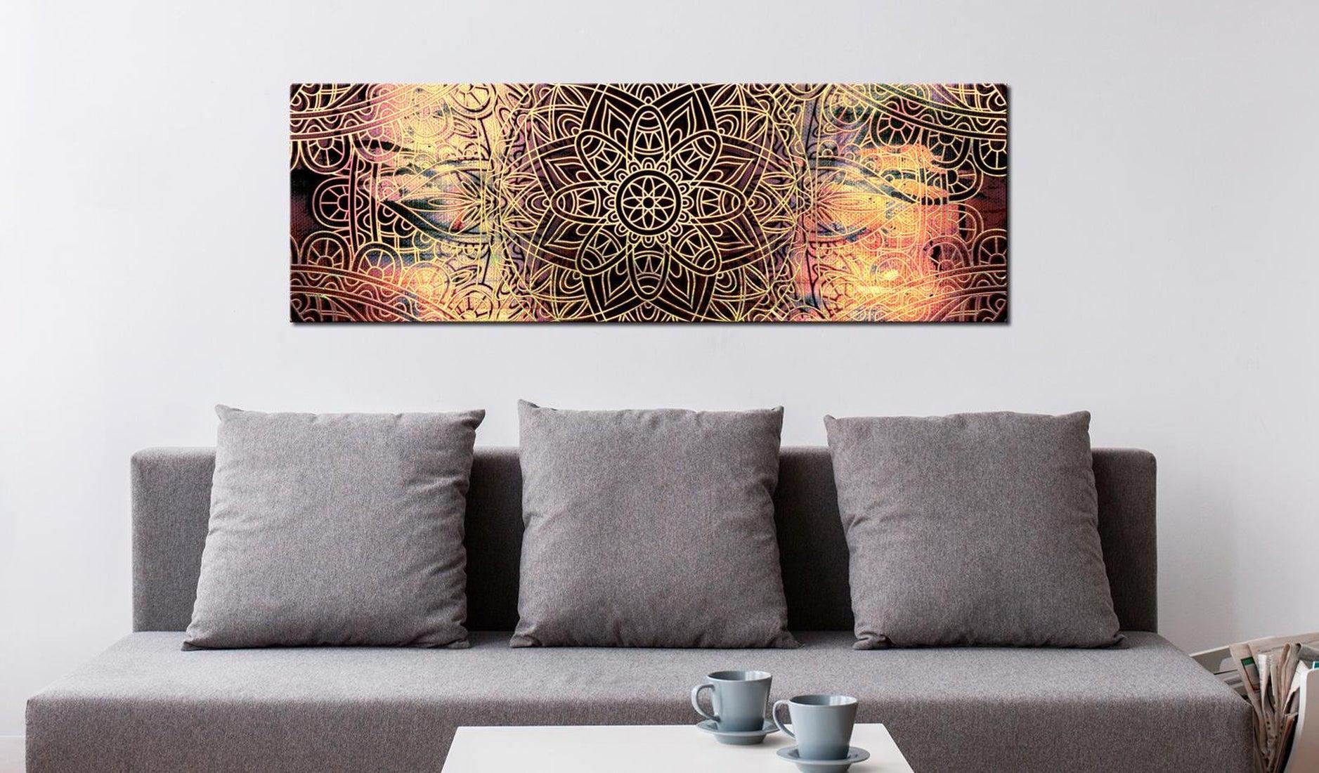 Stretched Canvas Zen Art - Mandala Sunny Poetry