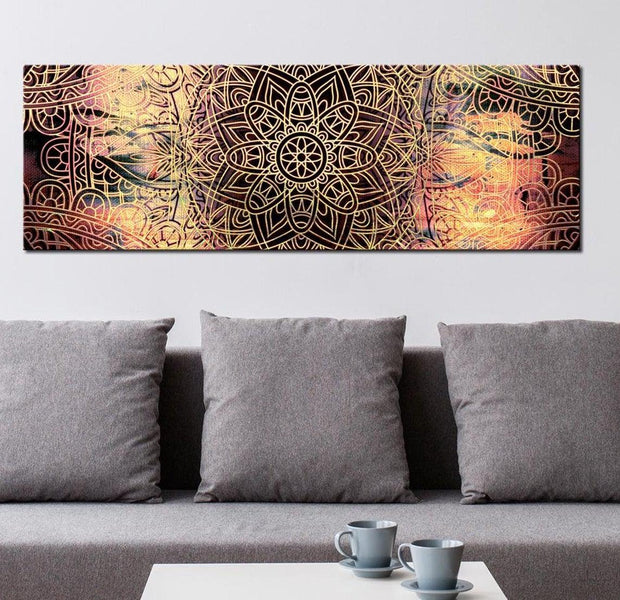 Stretched Canvas Zen Art - Mandala Sunny Poetry