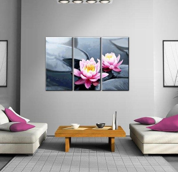 Stretched Canvas Zen Art - On The Water