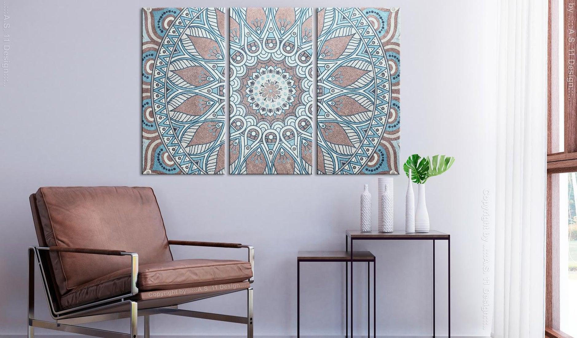 Stretched Canvas Zen Art - Oriental Circle