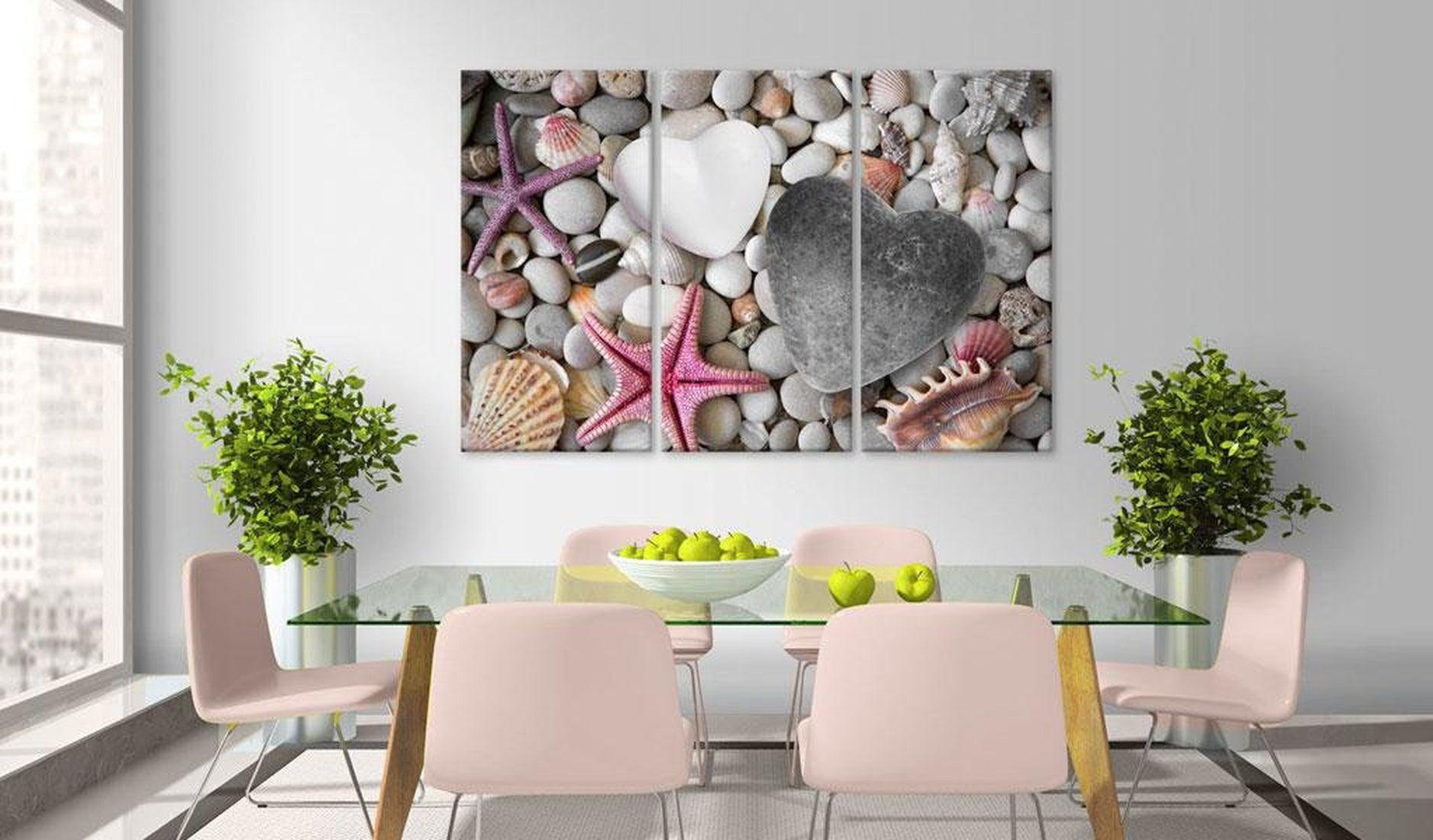 Stretched Canvas Wall Art - Pebbles Of Love