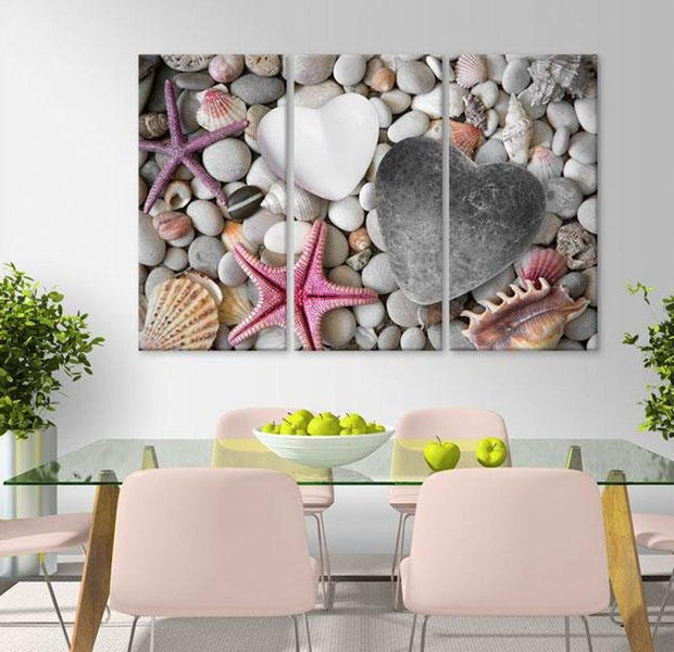 Stretched Canvas Wall Art - Pebbles Of Love