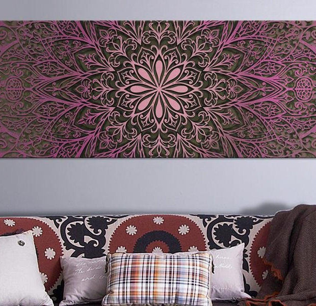 Stretched Canvas Zen Art - Pink Sophistication