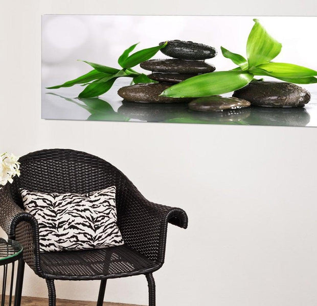 Stretched Canvas Zen Art - Spa: Bamboo And Stones