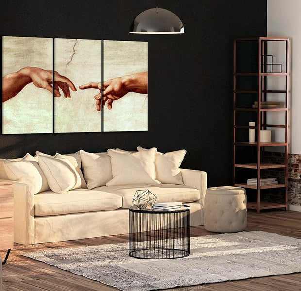 Stretched Canvas Vintage Art - Creation of Adam