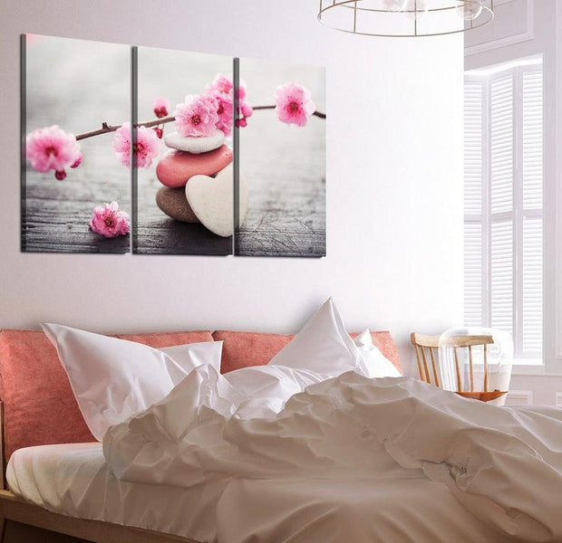 Stretched Canvas Zen Art - Zen Cherry Blossoms