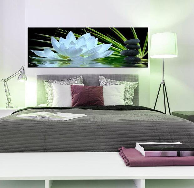 Stretched Canvas Zen Art - Zen Garden Narrow