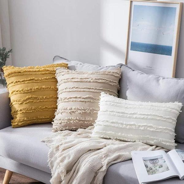 Tassel Lines Cushion Covers