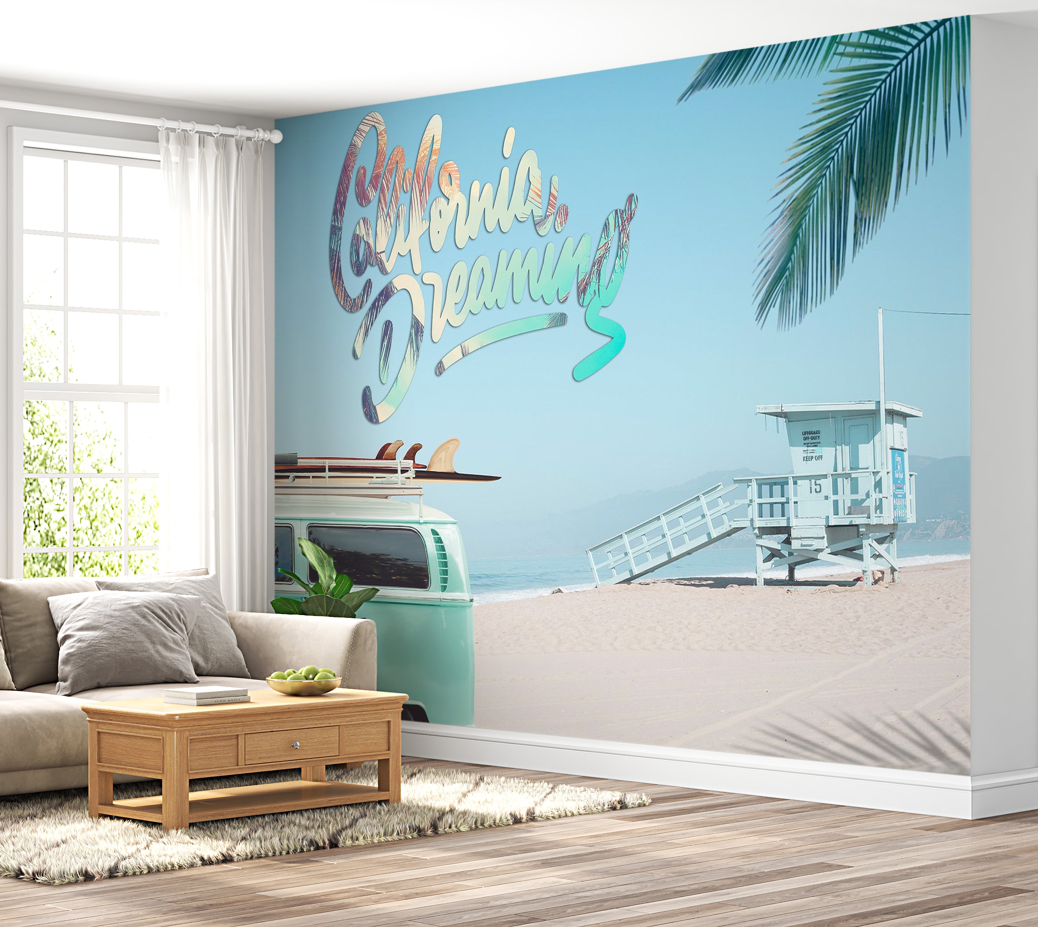 Surf Wallpaper Wall Mural - California Dreaming