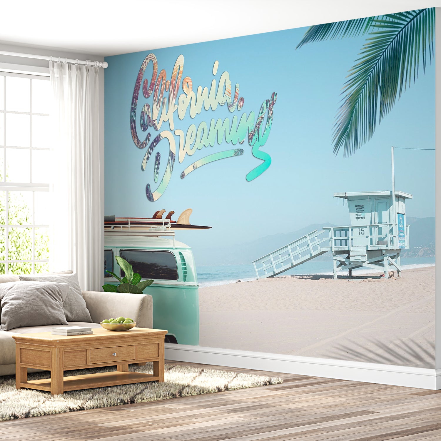 Surf Wallpaper Wall Mural - California Dreaming