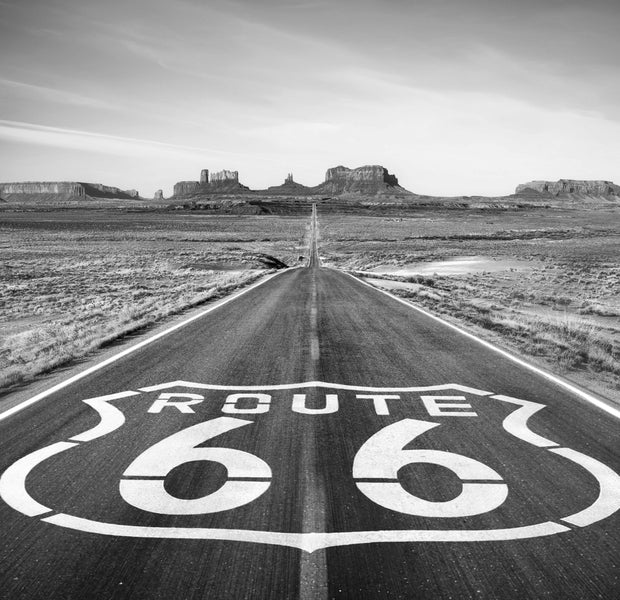 Peel & Stick Landscape Wall Mural - Route 66 Monument Valley