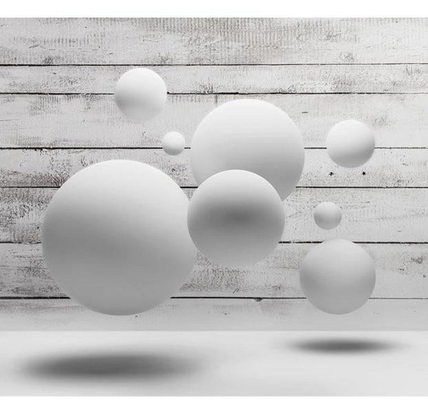 Peel & Stick 3D Illusion Wall Mural - Balls - Removable Wall Decals