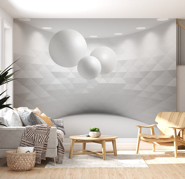 Peel & Stick 3D Illusion Wall Mural - Geometric Room - Removable Wall Decals