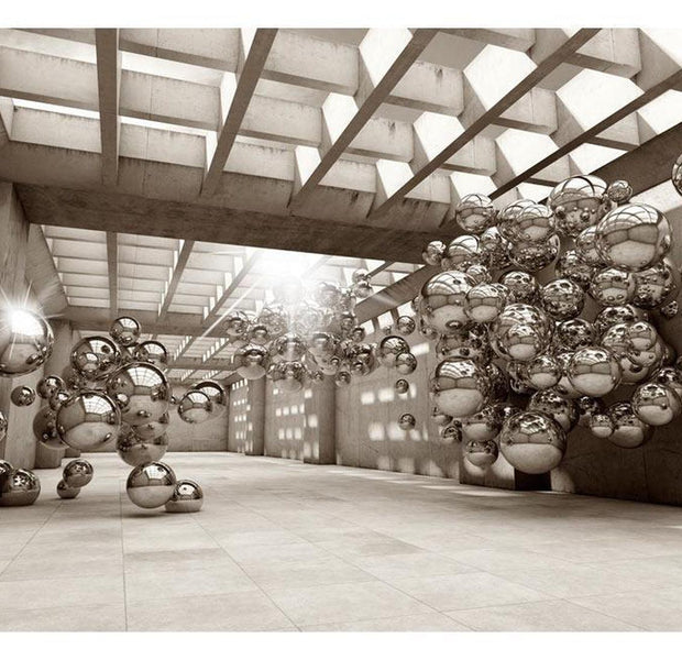 Peel & Stick 3D Illusion Wall Mural - Geometrical Games - Removable Wall Decals