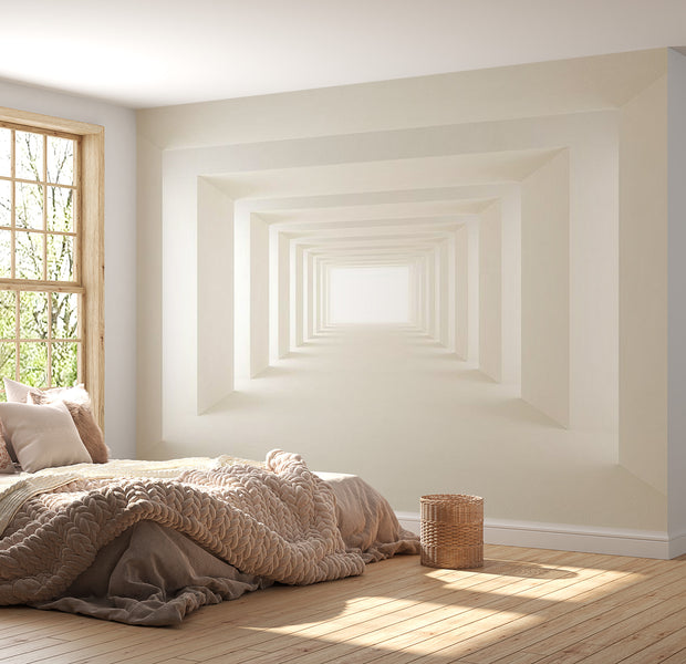 Peel & Stick 3D Illusion Wall Mural - Into The Light - Removable Wall Decals