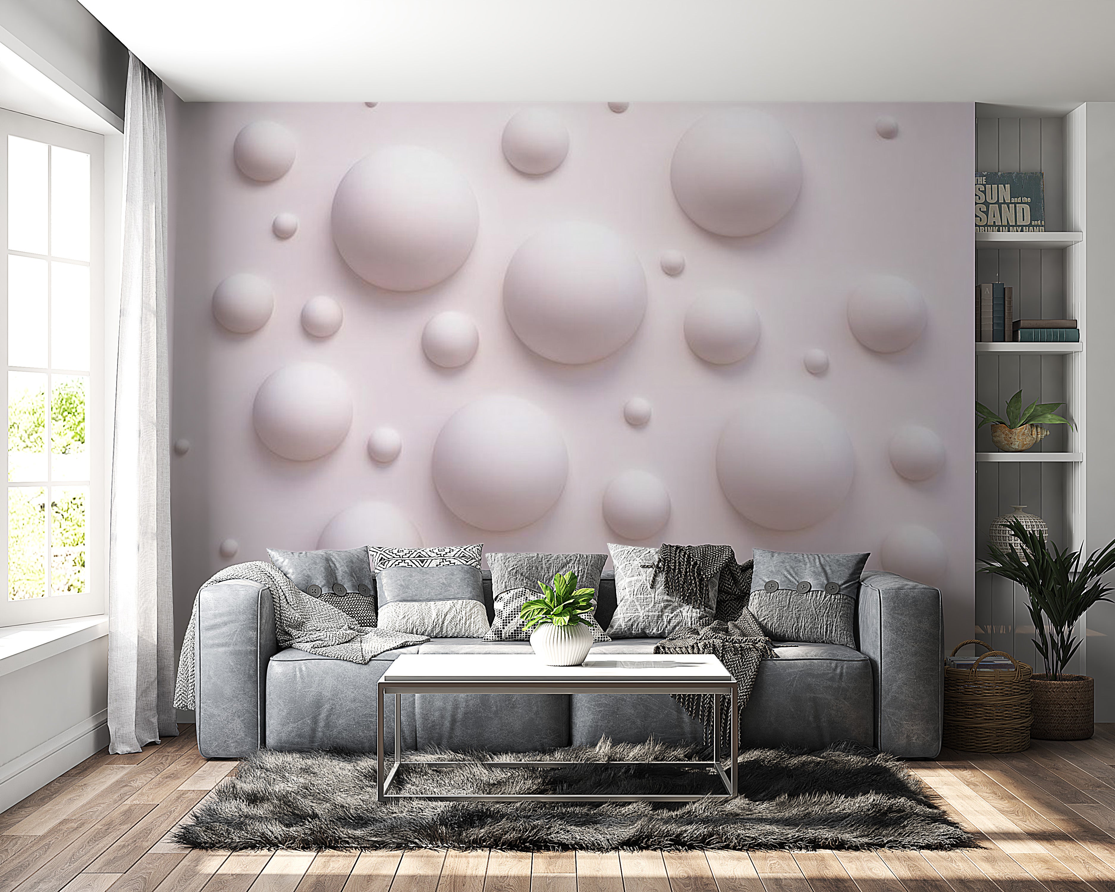 Peel & Stick 3D Illusion Wall Mural - Las Burbujas - Removable Wall Decals