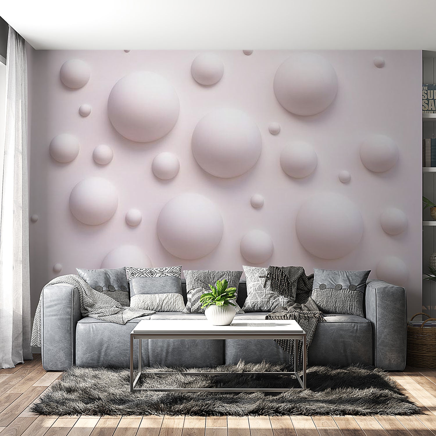 Peel & Stick 3D Illusion Wall Mural - Las Burbujas - Removable Wall Decals