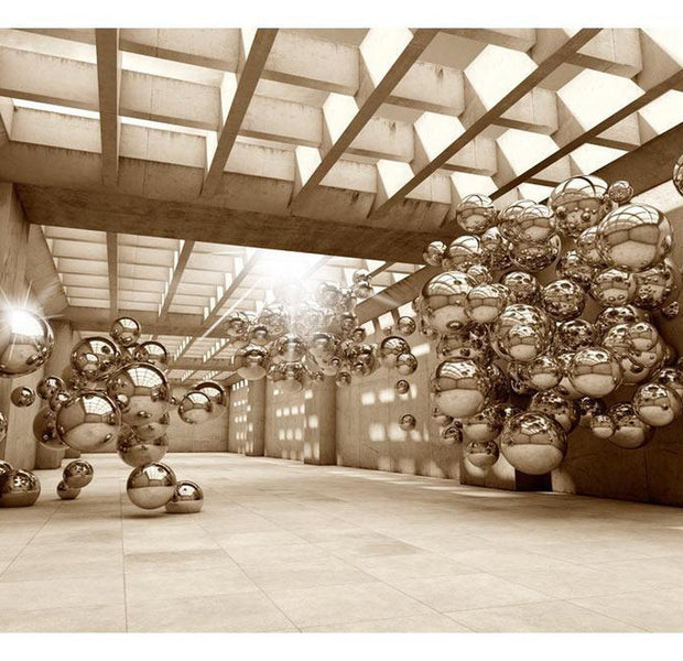 Peel & Stick 3D Illusion Wall Mural - Misterious Corridor - Removable Wall Decals